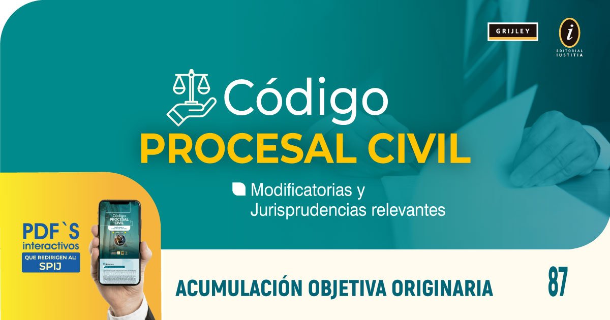 Artículo  87 del Código Procesal Civil