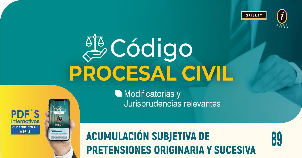 Artículo  89 del Código Procesal Civil