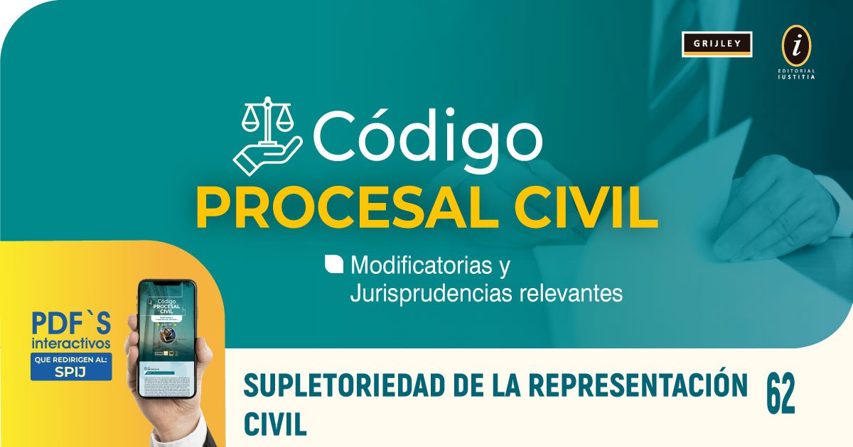 Artículo 62 del Código Procesal Civil