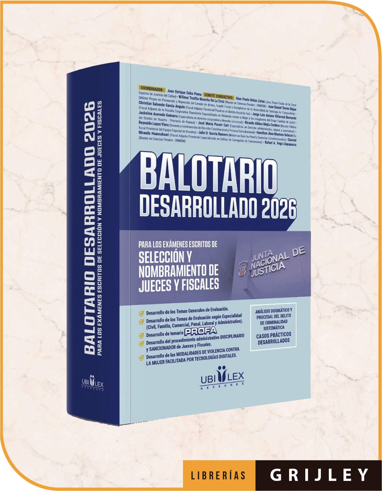 Balotario desarrollado 2026 para los examenes escritos de selección y nombramiento de jueces y fiscales